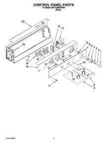 02 - Control Panel Parts parts for Maytag Washer MAT15MNAWW0 from AppliancePartsPros.com