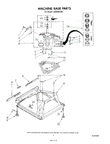 07 - Machine Base parts for Whirlpool Washer LA5000XSW1 from AppliancePartsPros.com