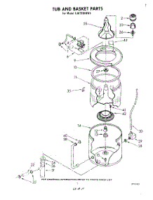 06 - Tub And Basket parts for Whirlpool Washer LA6700XKW1 from AppliancePartsPros.com