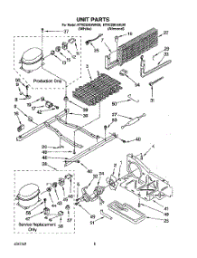 05 - Unit parts for Kitchenaid Refrigerator KTRC20KAWH00 from AppliancePartsPros.com