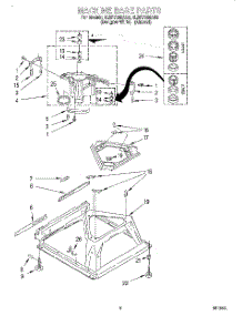 05 - Machine Base parts for Whirlpool Washer 4LBR7255AN2 from AppliancePartsPros.com