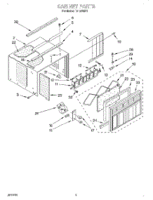 03 - Cabinet parts for Whirlpool Air Conditioner TA12002F0 from AppliancePartsPros.com