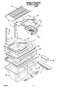 05 - Shelf Parts, Optional Parts parts for Whirlpool Refrigerator IMT188300 from AppliancePartsPros.com