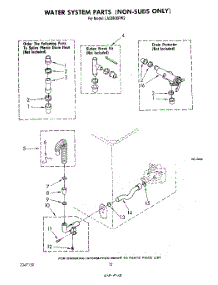 09 - Water System parts for Whirlpool Washer LA5380XPW2 from AppliancePartsPros.com