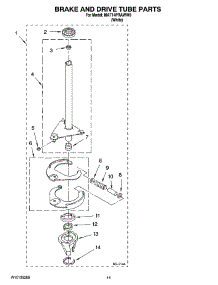08 - Brake And Drive Tube Parts parts for Maytag Washer MAT14PRAWW0 from AppliancePartsPros.com