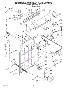 03 - Controls / Rear Panel Parts parts for Whirlpool Washer 7MSAWX650LQ0 from AppliancePartsPros.com