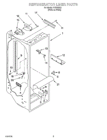 02 - Refrigerator Liner Parts parts for Whirlpool Refrigerator IHS226303 from AppliancePartsPros.com