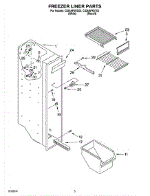 04 - Freezer Liner Parts parts for Whirlpool Refrigerator CS25AFXKQ02 from AppliancePartsPros.com