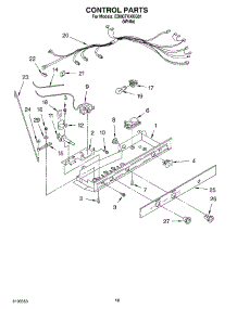 08 - Control parts for Whirlpool Refrigerator ED0GTKXKQ01 from AppliancePartsPros.com