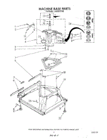 08 - Machine Base parts for Whirlpool Washer LA6098XTF0 from AppliancePartsPros.com