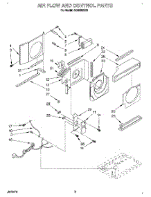 02 - Air Flow And Control parts for Whirlpool Air Conditioner ACM492XX3 from AppliancePartsPros.com