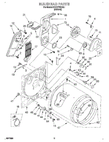 03 - Section parts for Kitchenaid Dryer KEYE778BAL1 from AppliancePartsPros.com