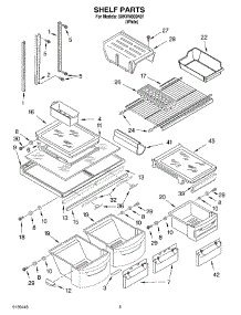 03 - Shelf Parts parts for Whirlpool Refrigerator 5XKVN600K01 from AppliancePartsPros.com