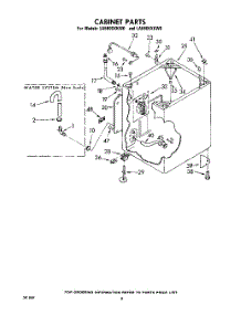 06 - Cabinet parts for Whirlpool Washer LA5805XKW0 from AppliancePartsPros.com