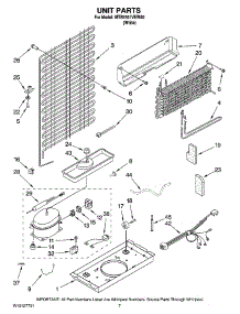 04 - Unit Parts parts for Maytag Refrigerator MTB1551VEW00 from AppliancePartsPros.com