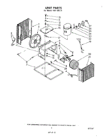 02 - Section parts for Whirlpool Air Conditioner AHFS8521 from AppliancePartsPros.com