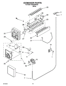 12 - Icemaker Parts, Optional Parts parts for Whirlpool Refrigerator IS25AGXRQ02 from AppliancePartsPros.com