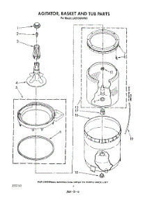 04 - Agitator, Basket, And Tub parts for Whirlpool Washer LA8100XWW0 from AppliancePartsPros.com