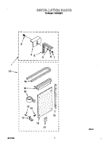 05 - Installation parts for Whirlpool Air Conditioner TA07002F0 from AppliancePartsPros.com