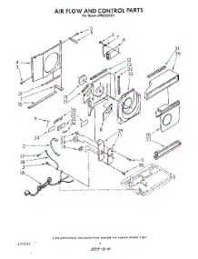 03 - Air Flow And Control parts for Whirlpool Air Conditioner AR0500XW1 from AppliancePartsPros.com