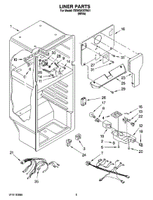 03 - Liner Parts parts for Whirlpool Refrigerator IT8WSKXRW01 from AppliancePartsPros.com