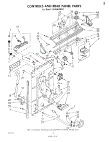 03 - Controls And Rear Panel parts for Whirlpool Washer LA7450XMW1 from AppliancePartsPros.com