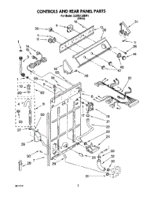 02 - Controls And Rear Panel parts for Whirlpool Washer 3LBR5132BW1 from AppliancePartsPros.com
