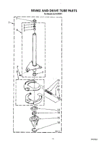 10 - Brake And Drive Tube parts for Whirlpool Washer AL5143VW1 from AppliancePartsPros.com