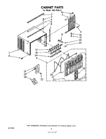 04 - Section parts for Whirlpool Air Conditioner AHFP5021 from AppliancePartsPros.com