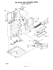 03 - Section parts for Whirlpool Air Conditioner CAW10D1A1 from AppliancePartsPros.com