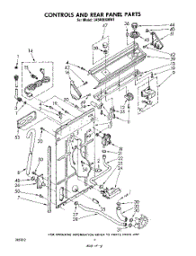 03 - Controls And Rear Panel parts for Whirlpool Washer LA5400XMW1 from AppliancePartsPros.com