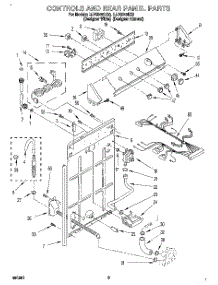 02 - Controls And Rear Panel parts for Whirlpool Washer LLV8245DQ0 from AppliancePartsPros.com