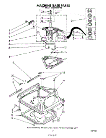 07 - Machine Base parts for Whirlpool Washer LA5500XPW0 from AppliancePartsPros.com