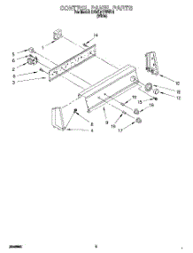03 - Control Panel parts for Kitchenaid Washer KAWL517BWH1 from AppliancePartsPros.com