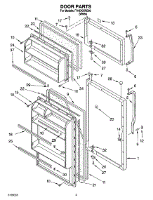02 - Door Parts parts for Whirlpool Refrigerator IT14DKXRQ00 from AppliancePartsPros.com