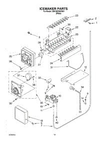 11 - Ice Maker parts for Whirlpool Refrigerator 3XKGN7050W01 from AppliancePartsPros.com