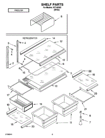 05 - Shelf Parts, Optional Parts parts for Whirlpool Refrigerator IKT162302 from AppliancePartsPros.com
