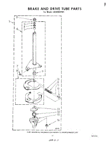 09 - Brake And Drive Tube parts for Whirlpool Washer LA5400XPW1 from AppliancePartsPros.com