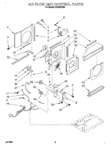 02 - Air Flow And Control parts for Whirlpool Air Conditioner AR0500XW2 from AppliancePartsPros.com