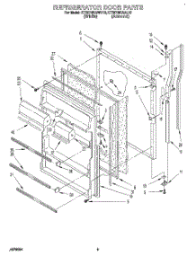 06 - Refrigerator Door parts for Kitchenaid Refrigerator KTRC18KAWH10 from AppliancePartsPros.com
