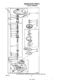 10 - Gearcase parts for Whirlpool Washer LA8800XSW0 from AppliancePartsPros.com