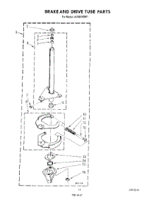 09 - Brake And Drive Tube parts for Whirlpool Washer LA7681XSW1 from AppliancePartsPros.com