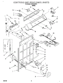 02 - Controls And Rear Panel parts for Whirlpool Washer LBT6133AW1 from AppliancePartsPros.com
