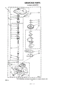 10 - Gearcase parts for Whirlpool Washer LA5530XPW4 from AppliancePartsPros.com
