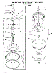 03 - Agitator, Basket And Tub Parts parts for Whirlpool Washer IK45000 from AppliancePartsPros.com