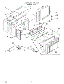 04 - Cabinet parts for Whirlpool Air Conditioner R1014 from AppliancePartsPros.com