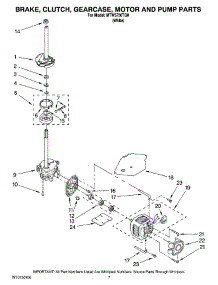 04 - Brake, Clutch, Gearcase, Motor And Pump Parts parts for Maytag Washer MTW5730TQ0 from AppliancePartsPros.com