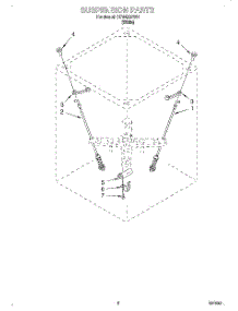 05 - Suspension parts for Whirlpool Washer CCW5264W4 from AppliancePartsPros.com