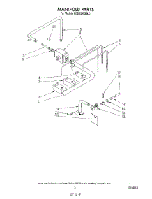 03 - Manifold parts for Kitchenaid Oven KGBS246SBL0 from AppliancePartsPros.com