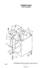 05 - Cabinet parts for Whirlpool Washer LA6380XPW1 from AppliancePartsPros.com